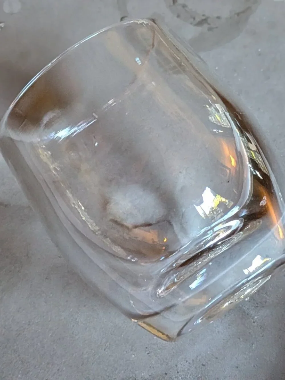 Clear Glassbaby Votive Candle Holder